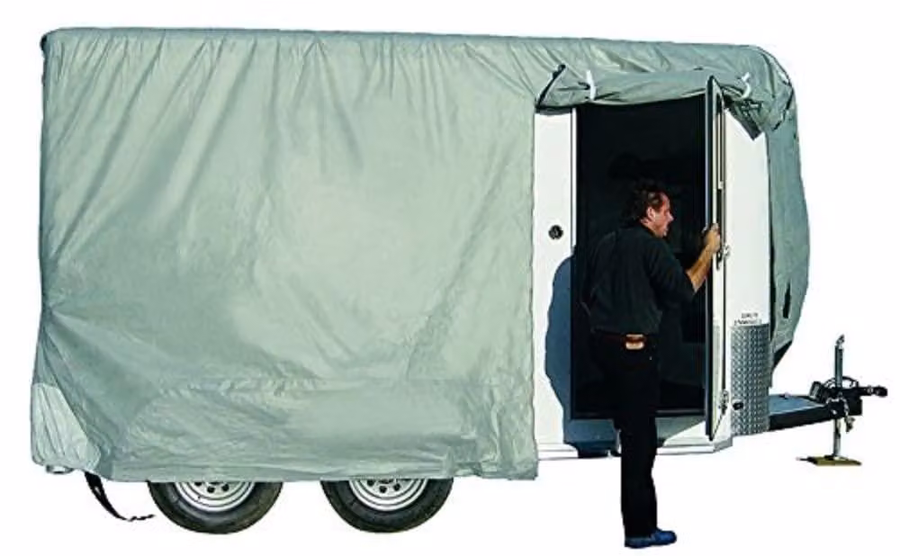 Copertura ADCO 46004 SFS per paraurti, adatta a rimorchi, da 3,2 metri a 4,6 metri