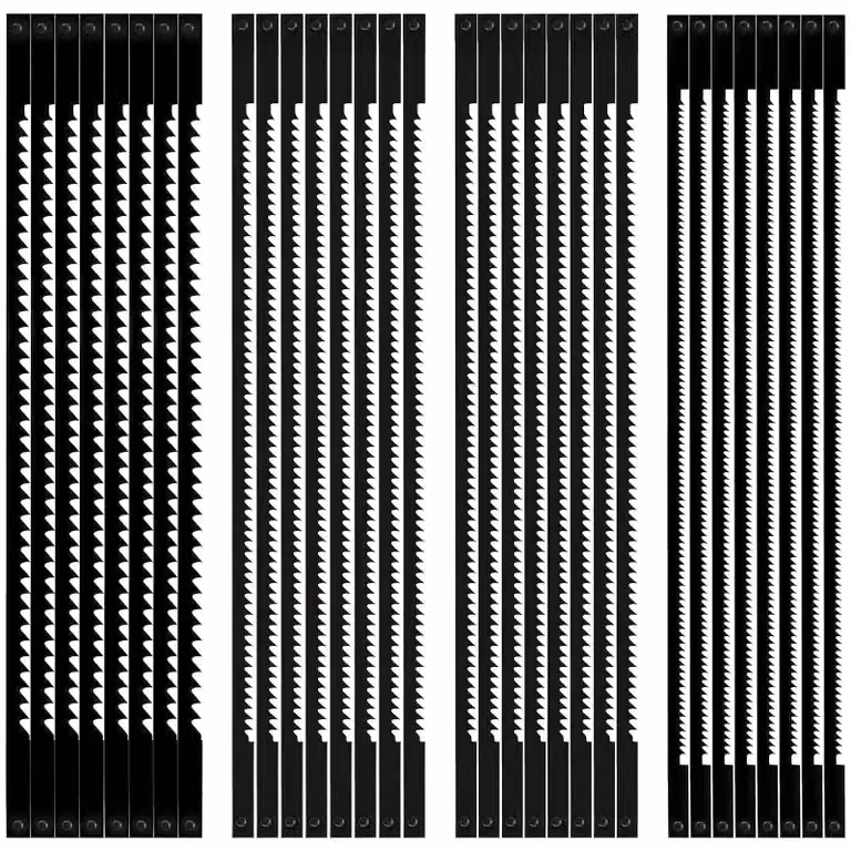 32 lame per seghetto alternativo, da 127 mm, per legno e plastica