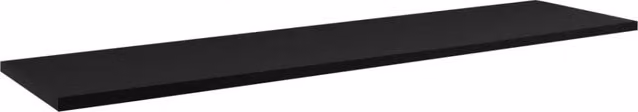 Piano lavabo da appoggio Meublorama VANO in MDF nero opaco L160 x P40 cm – 1