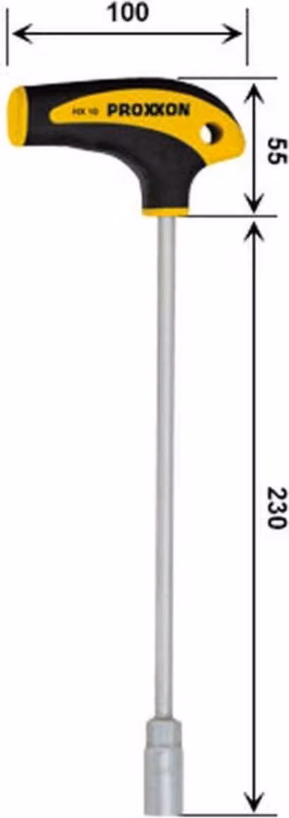 Cacciavite Proxxon con impugnatura a L con esagono incassato HX 12 mm, 22486