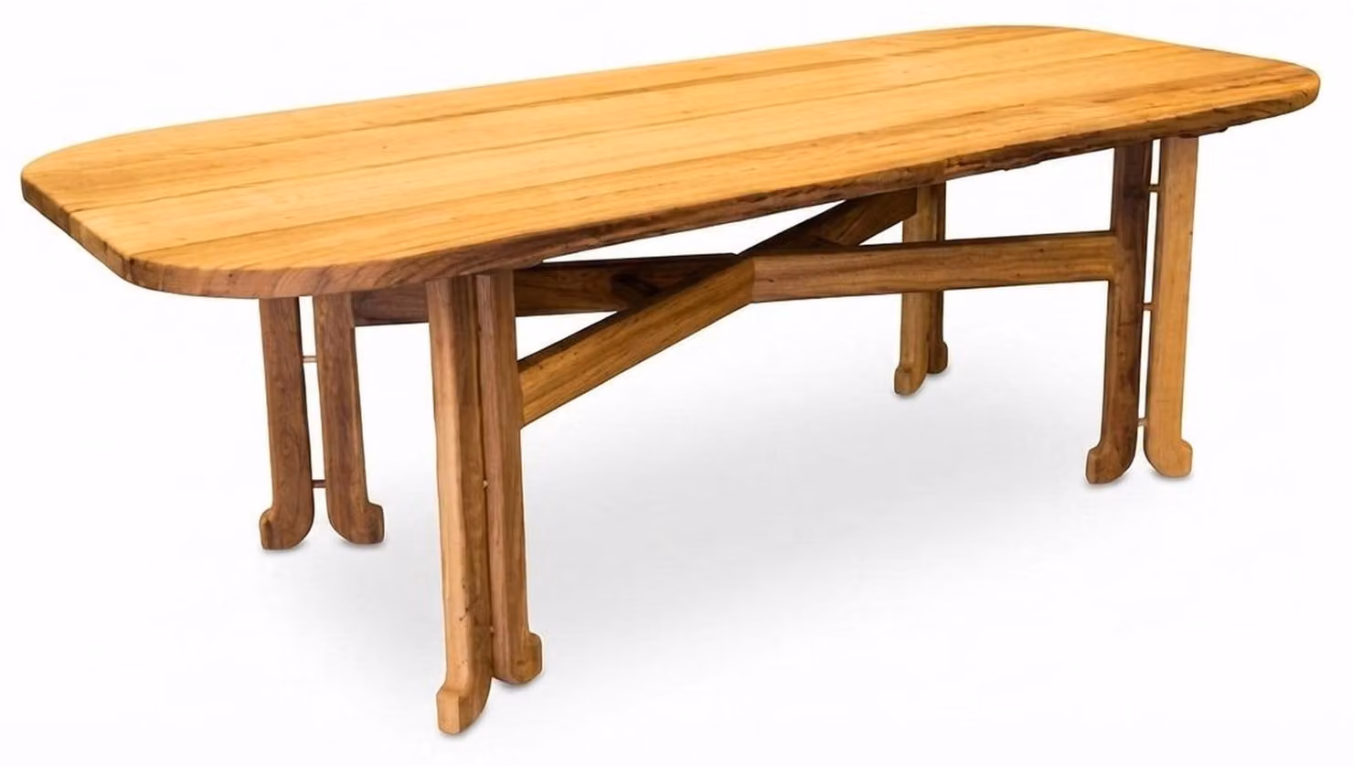 Stilvoller Beiger Esstisch Exklusiver Gartentisch Edle Holztische