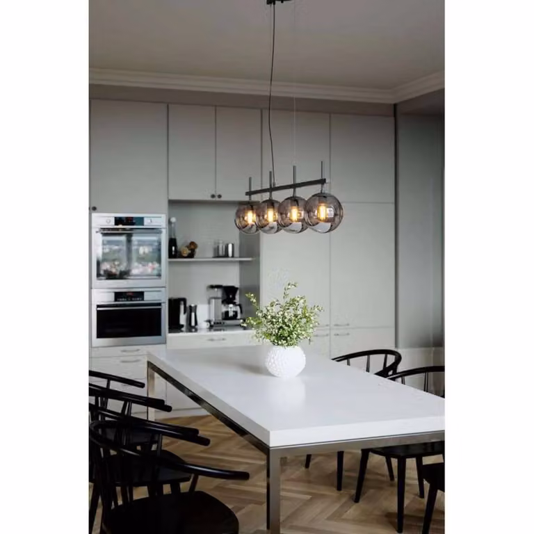 By Rydéns Lampada a sospensione Boyle, dimmerabile, Nero, Soggiorno / Sala da pranzo, Metallo, Lampada a sospensione