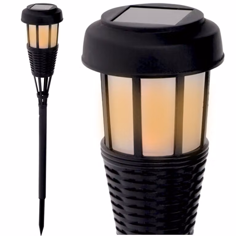 Lampada solare a LED da giardino a picchetto, 50 x 7 cm