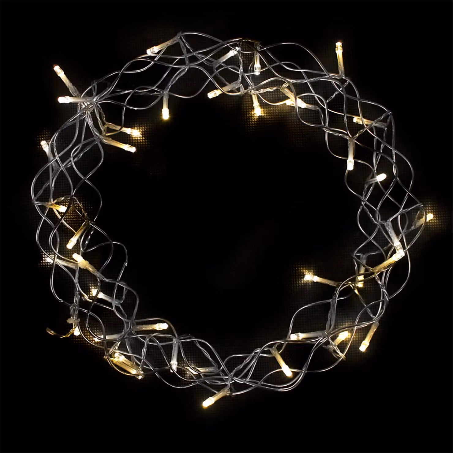 Ghirlanda appesa a LED / decorazione da tavolo Natale in metallo Ø30cm bianco caldo