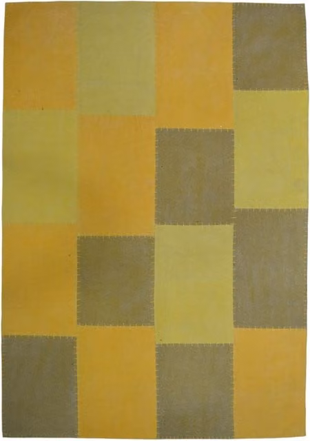 Tappeto Vintage Lyrical 110 in Cotone Patchwork Blu