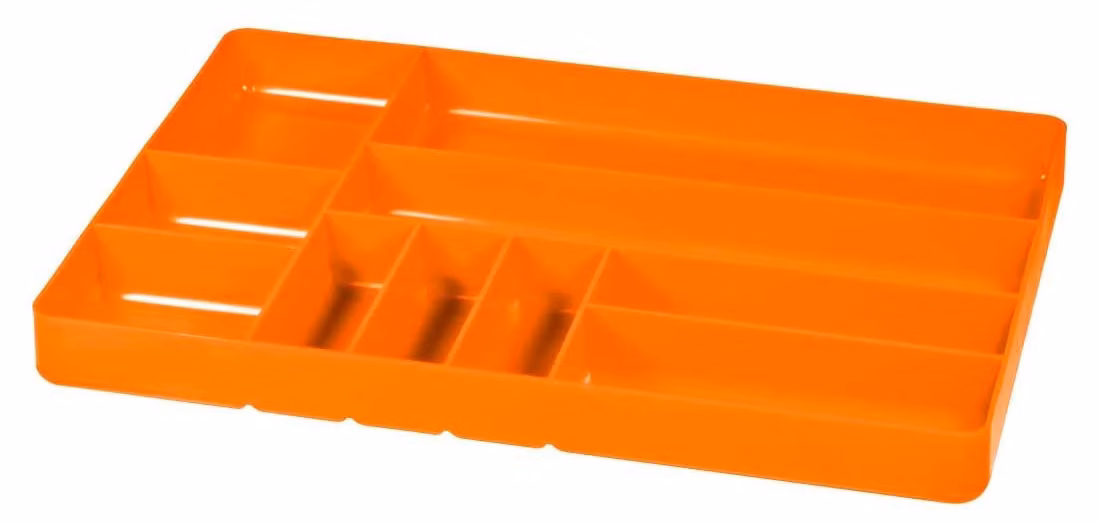Ernst Manufacturing, vassoio organizzativo per casa e garage, modello 5019, con 10 scomparti, colore arancione