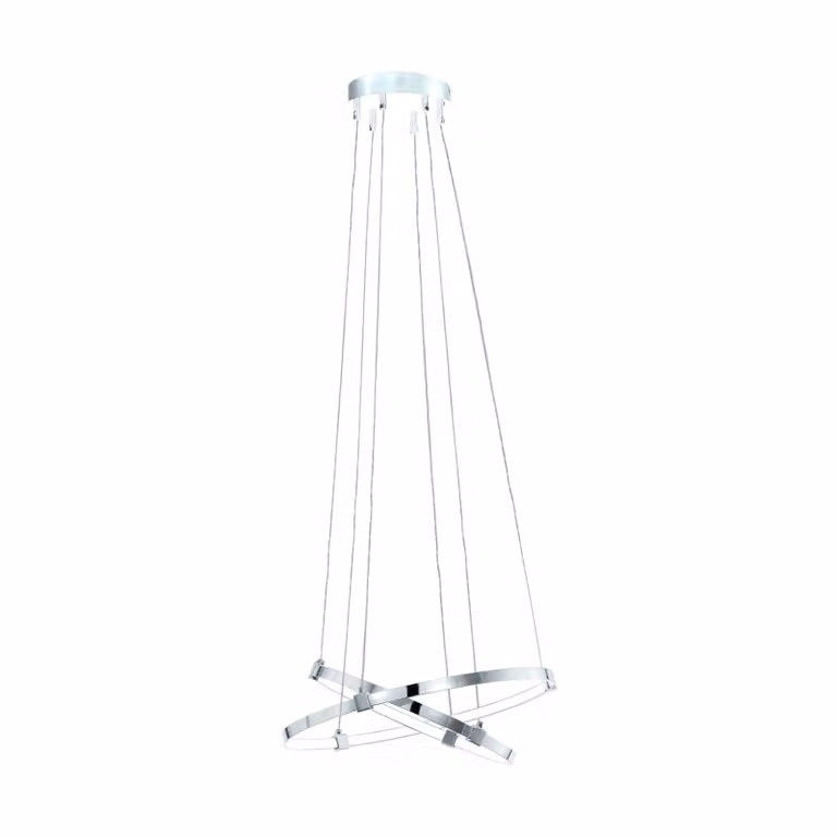 Lampada a sospensione LED Nebreda 2 luci cromo