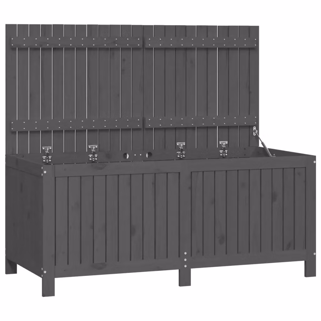 Contenitore da giardino vidaXL in legno di pino massello grigio L: 147 cm, P: 68 cm, H: 64 cm – 2