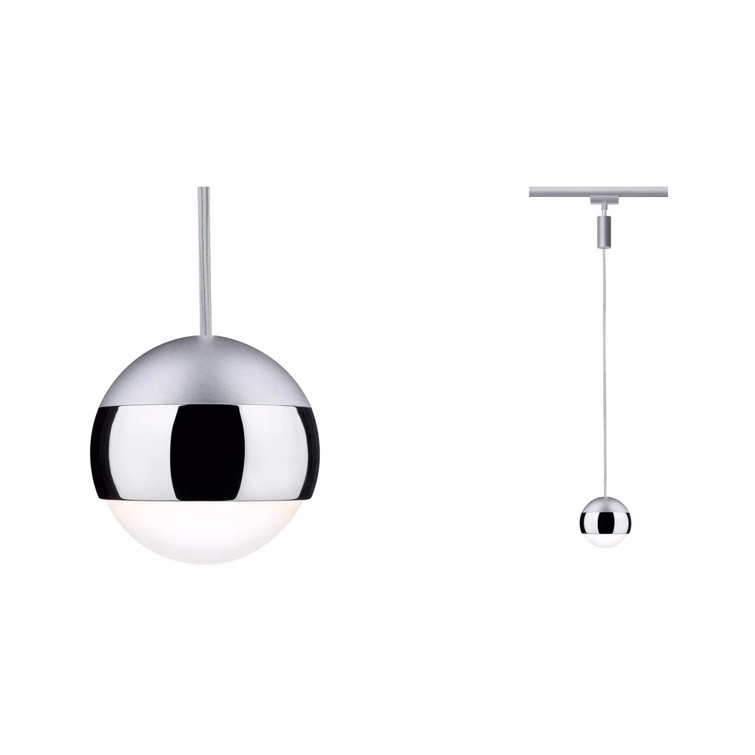 Paulmann URail faretto LED Capsule II cromo Capsule, dimmerabile, Alluminio / Grigio / Zincato, Soggiorno / Sala da pranzo, Metallo, Moderno