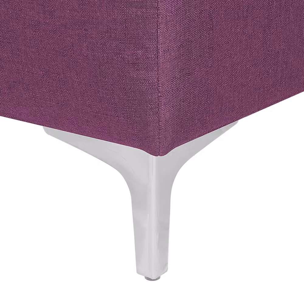 Ottomana moderna in tessuto viola BELIANI L/P/H: 80 x 41 x 41 cm – 2