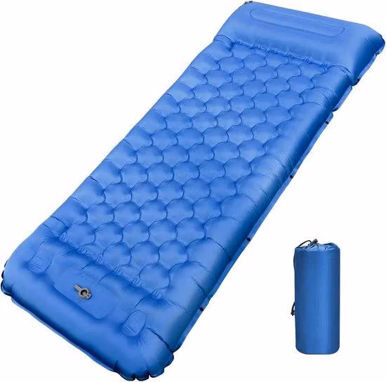 Letto gonfiabile elettrico con pompa integrata – Comodo letto da viaggio con funzione di gonfiaggio rapido – Materasso gonfiabile a doppio strato – Ideale per gli ospiti, il campeggio e le vacanze – Comodo e veloce da gonfiare – Adatto per uso interno ed