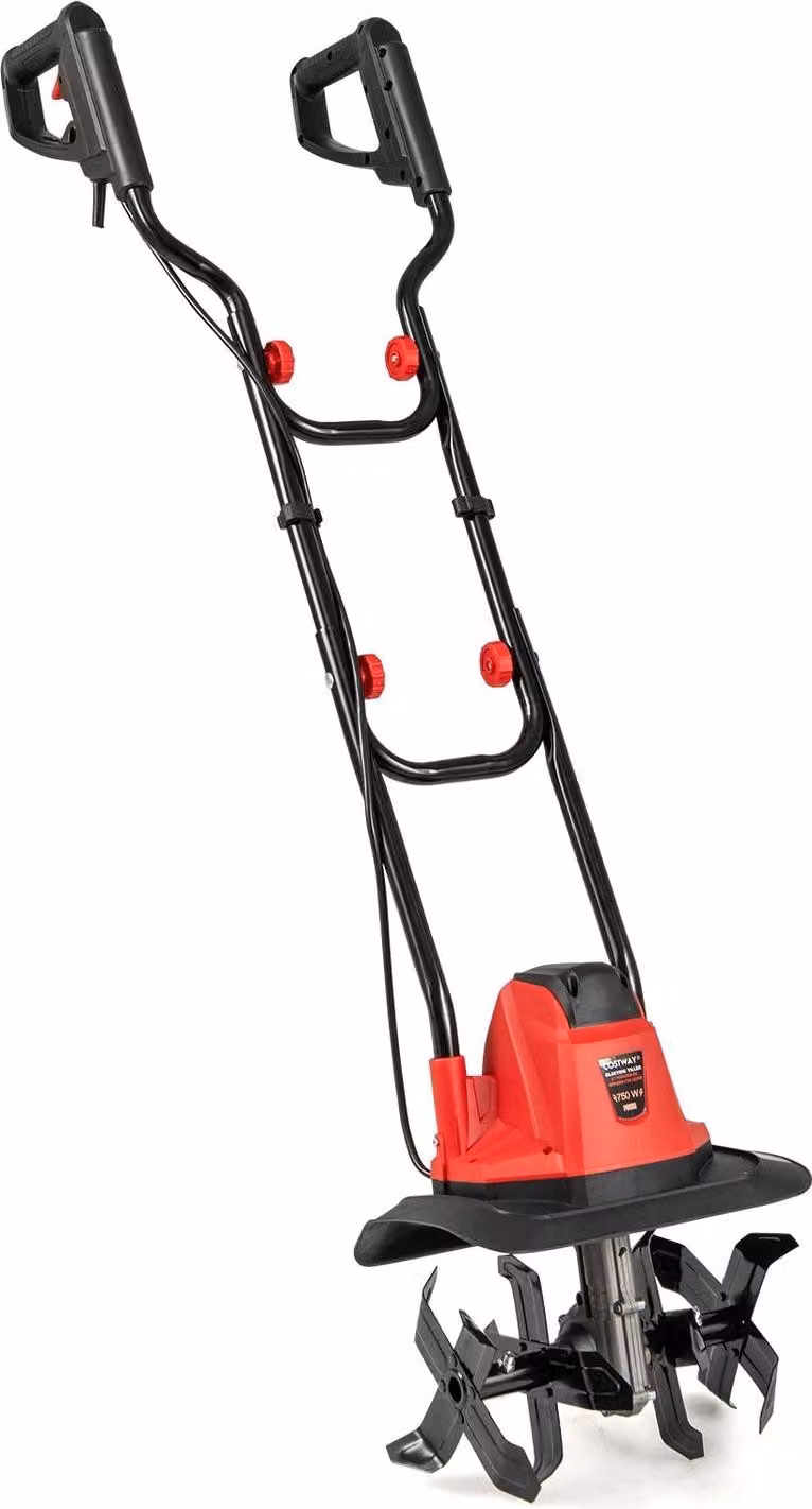 Motocoltivatore elettrico 750W - Larghezza 32 cm, Profondità 22 cm, Interruttore di sicurezza