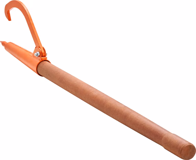 SucceBuy 46,5 pollici Log Peavey, robusto sollevatore di tronchi con manico in legno, larghezza massima di apertura di 18 pollici, strumento resistente alla ruggine per arrotolare i tronchi