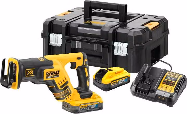Sega a sciabola Dewalt 18v dcs367h2t 2x5,0ah powerstack tstak ii