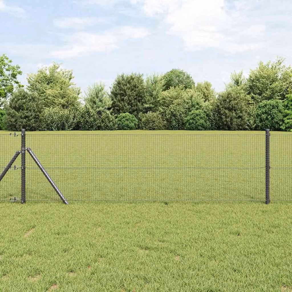 Maison Exclusive - Palo della recinzione Grigio 25 x 0,8 m (rete 16 x 16 mm)