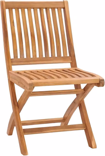 Sedie pieghevoli, 4 pezzi, in legno massello di teak 3072804