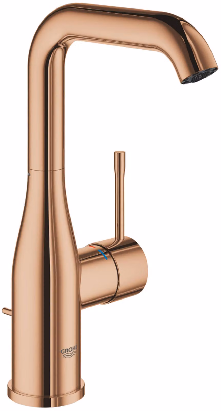 Grohe Essence Mitigeur monocommandé pour lavabo, L-Size, orientable, saillie 127mm, avec vidage à tirette, 24174DA1, 24174DA1