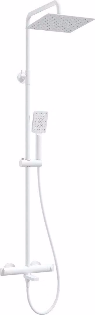 Shower set with thermostatic bath faucet