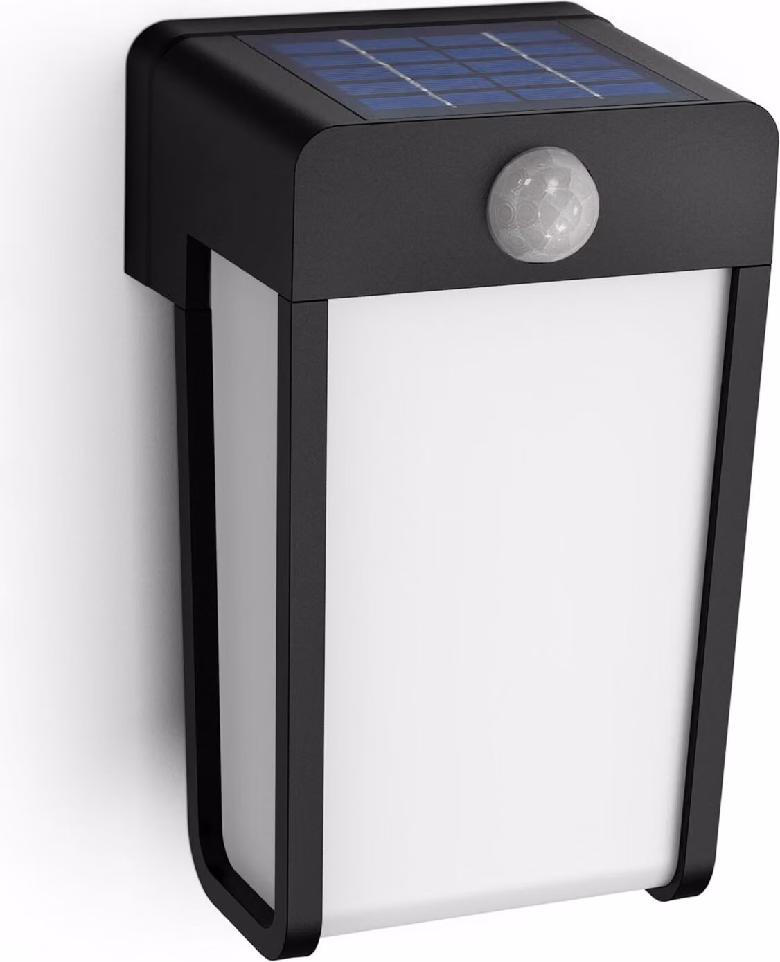 LED SHROUD 2,3W 2700K 250lm IP44 nero Philips lampada solare da parete con sensore di movimento