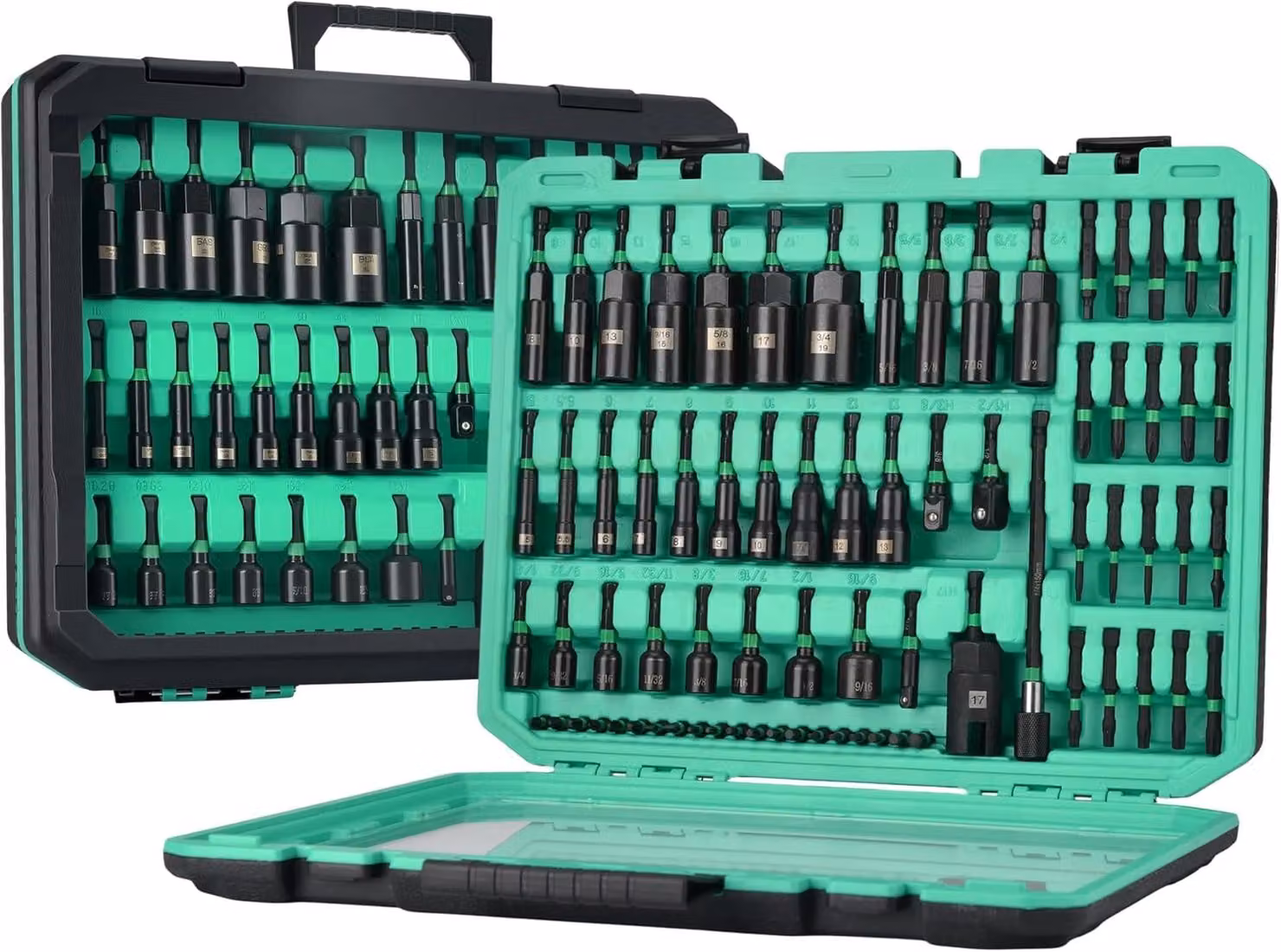 Set di cacciaviti magnetici, 74 pezzi, con attacco esagonale da 1/4 di pollice, metrico e SAE, per lavori di montaggio