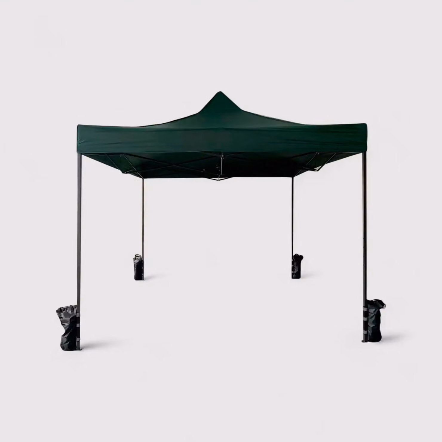 Adenio - Gazebo verde 3x3 richiudibile con pesi
