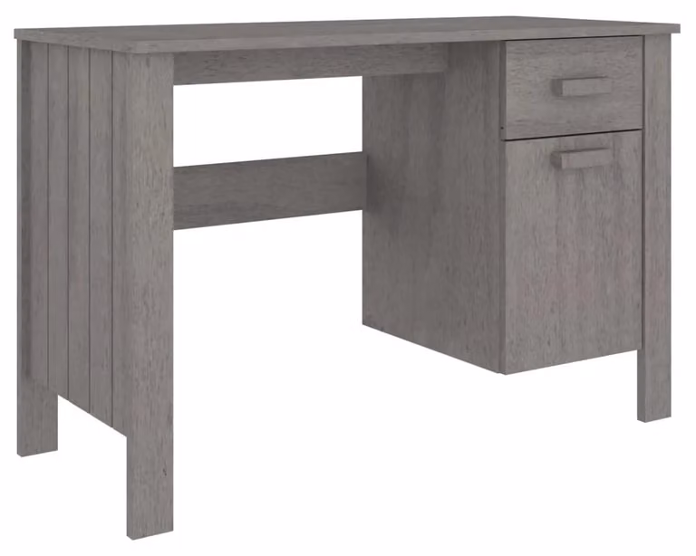 Scrivania in legno massello con cassetto e anta