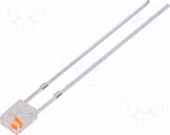 1 LED bipolare, rettangolare, 2x3x4 mm, blu/rosa, a due colori, angolo retto, 100°. Codice prodotto: OSBKS27BA1B. LED di