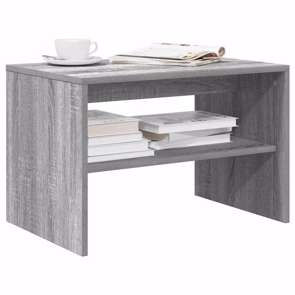 Mobile Porta TV Moderno vidaXL in Legno Multistrato e MDF, Grigio Sonoma, L 60 x P 40 x H 40 cm