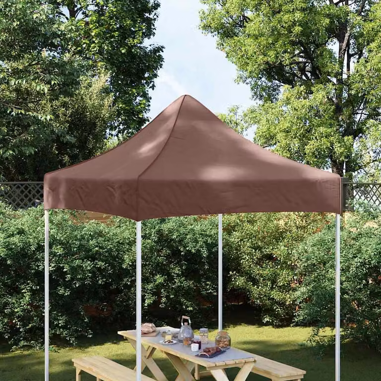 Maison Exclusive - Telo per tendone da festa 2x2 m, marrone, 270 g/m²
