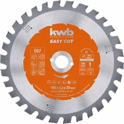 Lama circolare HM 190x20mm Tipo 67E