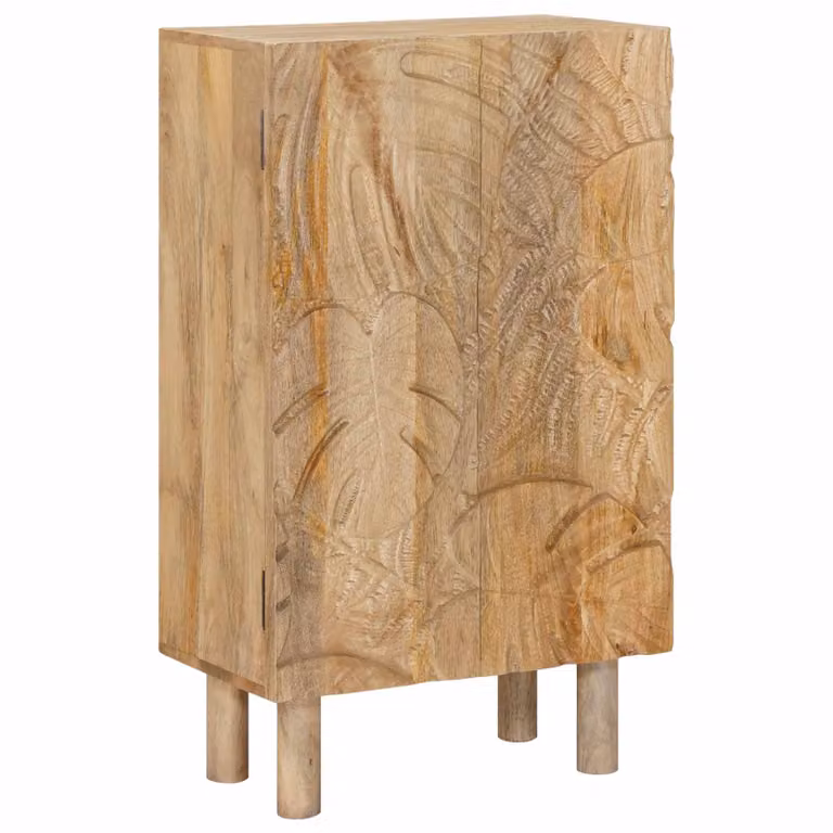 Credenza moderna vidaXL in legno di mango marrone L: 53 cm, P: 30 cm, H: 90 cm