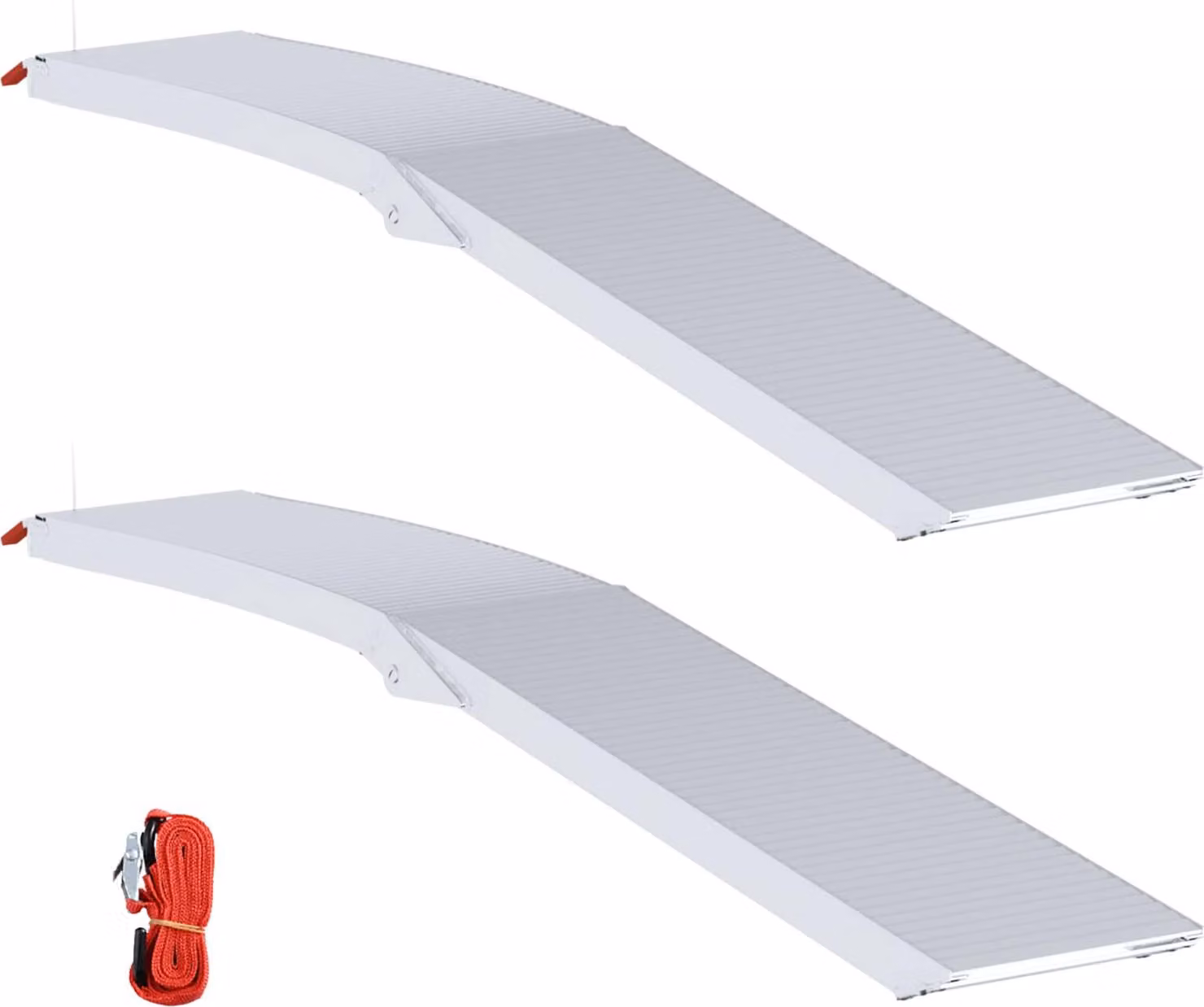 Rampe per moto 680 kg 2 pcs Argento 205 x 28 x 5 cm Alluminio