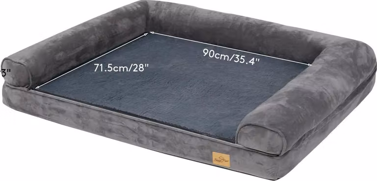 Letto per cani, base in schiuma di sostegno, rivestimento interno impermeabile, XL