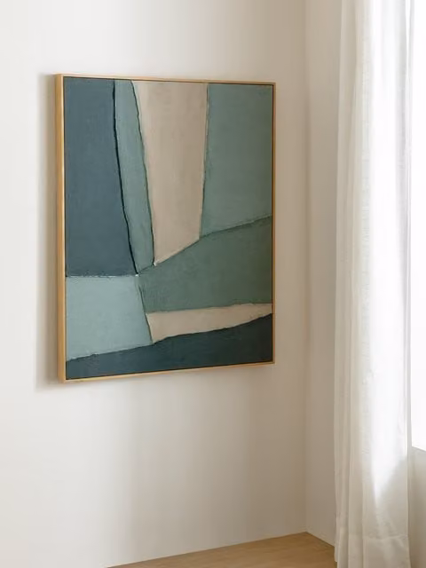Quadro moderno astratto Layers-blue Kenay Home, L: 100 cm, H: 80 cm