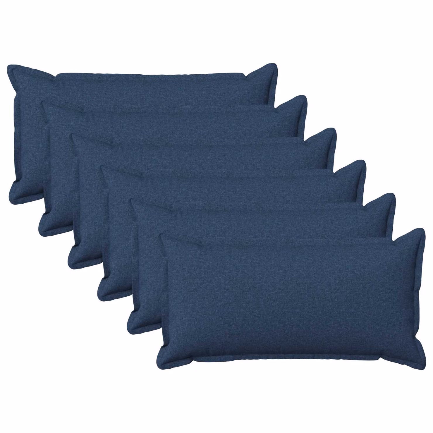 Set di 6 federe vidaXL HOUTEN blu, L/P: 40 x 70 cm