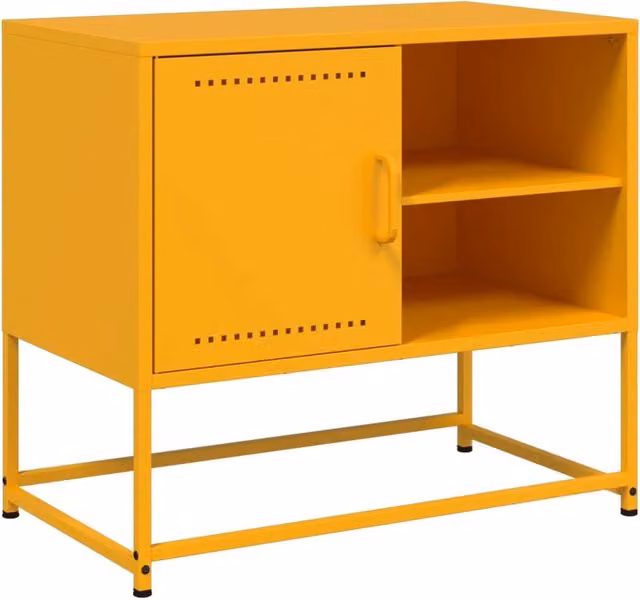 Mobile TV multimediale scaffale TV credenza mobile TV sala da pranzo soggiorno camera da letto antracite 100,5 x 39 x 60,5 cm acciaio 02_0026383