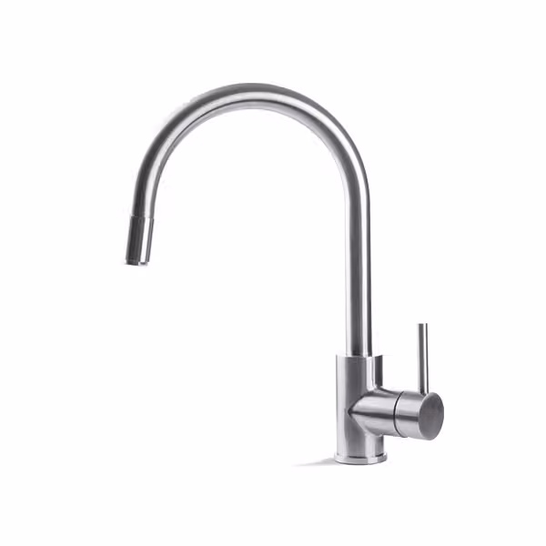 Miscelatore per lavello da cucina acciaio inox Vema TIBER STEEL KITCHEN V18040 Satinato