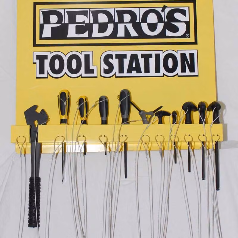 Set di utensili Pedro's Tool Station per montaggio a parete