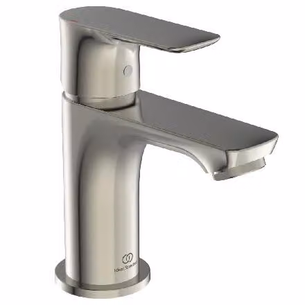 Ideal Standard Connect Air, miscelatore per lavabo senza scarico Piccolo, sporgenza 90 mm A7018GN Silver Storm