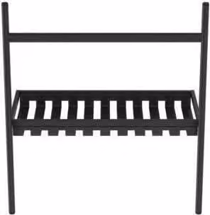 Consolle in metallo CONCA da terra 800x440 mm nero seta 800 x 440 mm nero seta