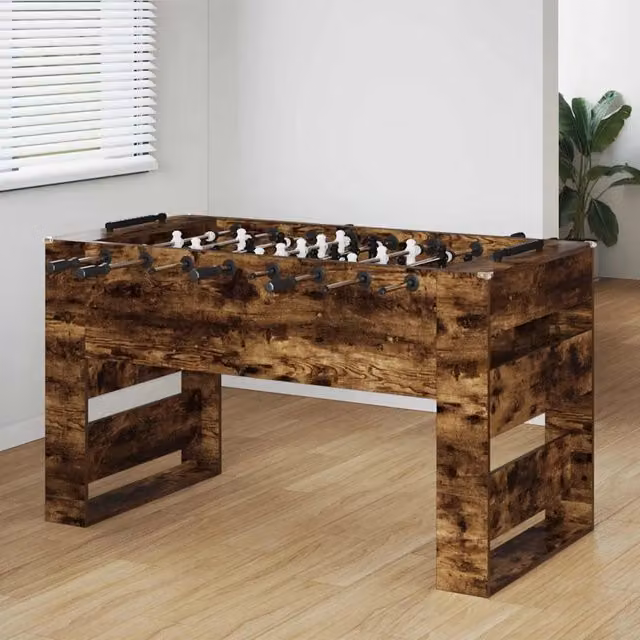 Tavolo da Foosball vidaXL in legno color marrone, L: 146,5 cm, P: 74 cm, H: 85 cm – 1