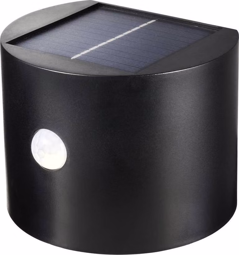 Sygonix SY-5770788 Applique solare da esterno con rilevatore di movimento LED nero
