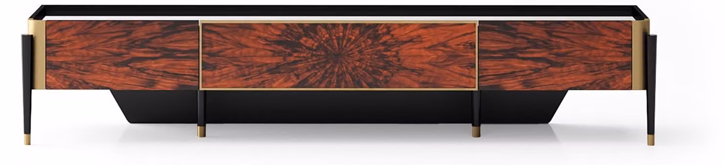 Mobile TV marrone Mobile TV in legno di design Mobile TV basso Tavolino TV