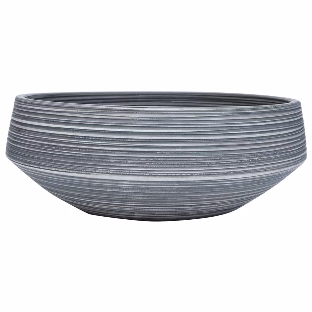 Lavabo da Appoggio Grigio Rotondo Φ41x14 cm Vetroceramica