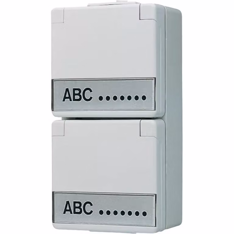 Presa di corrente Jung SCHUKO, 2-gang 16A 250V 622 NAW