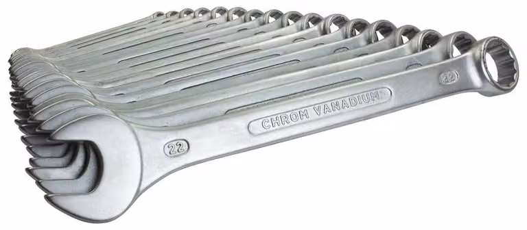 Set di chiavi a forchetta Dönges, DIN 3113, neutro, 17 pezzi, 6-22 mm