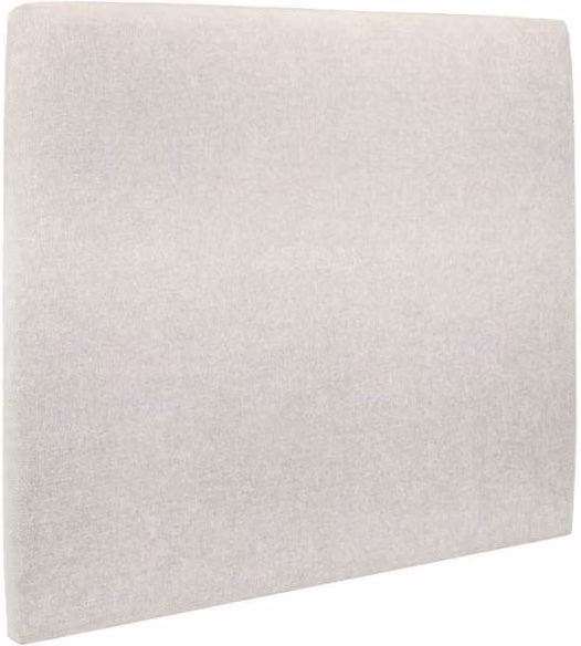 Testiera in tessuto natté beige chiaro liscio L150 cm