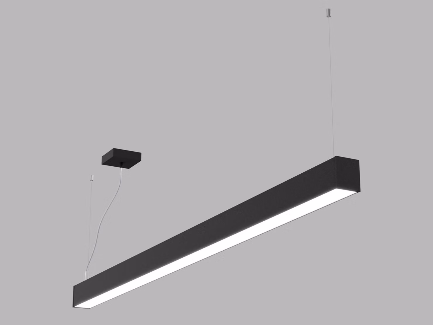 LED2 3238253D Lampada a sospensione NOLI II 150 P-Z, B DALI/PUSH 60W 3000K/3500K/4000K nera