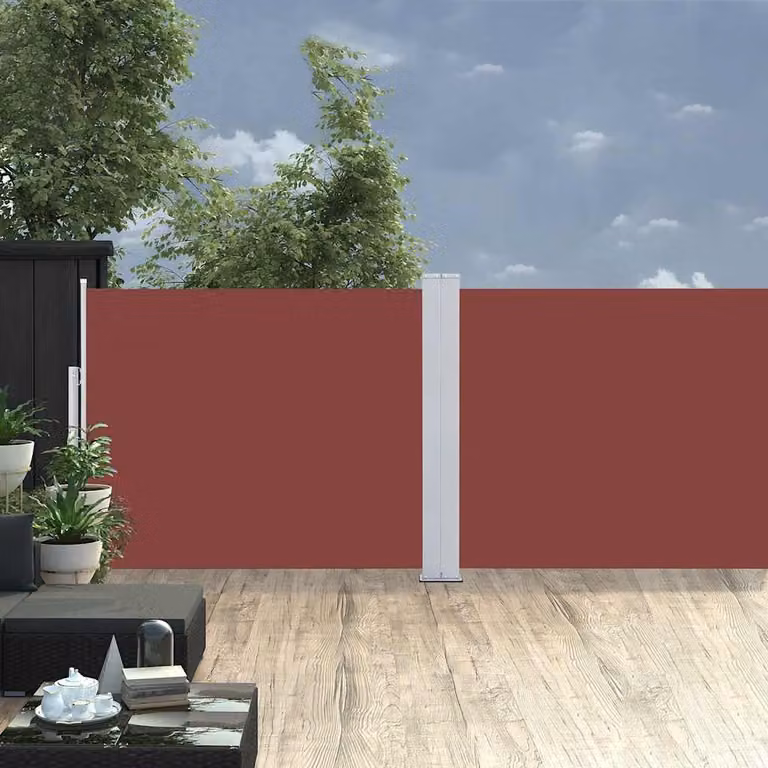 Maison Exclusive - Tenda da sole laterale estensibile 140x1200 cm, marrone