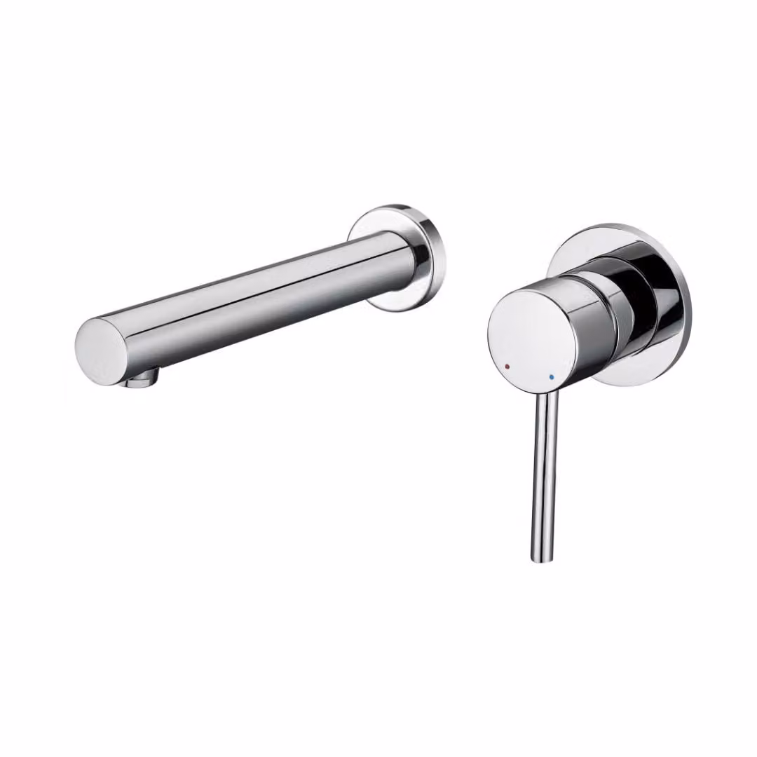 miscelatore per lavabo a parete EGERIA argento cromo